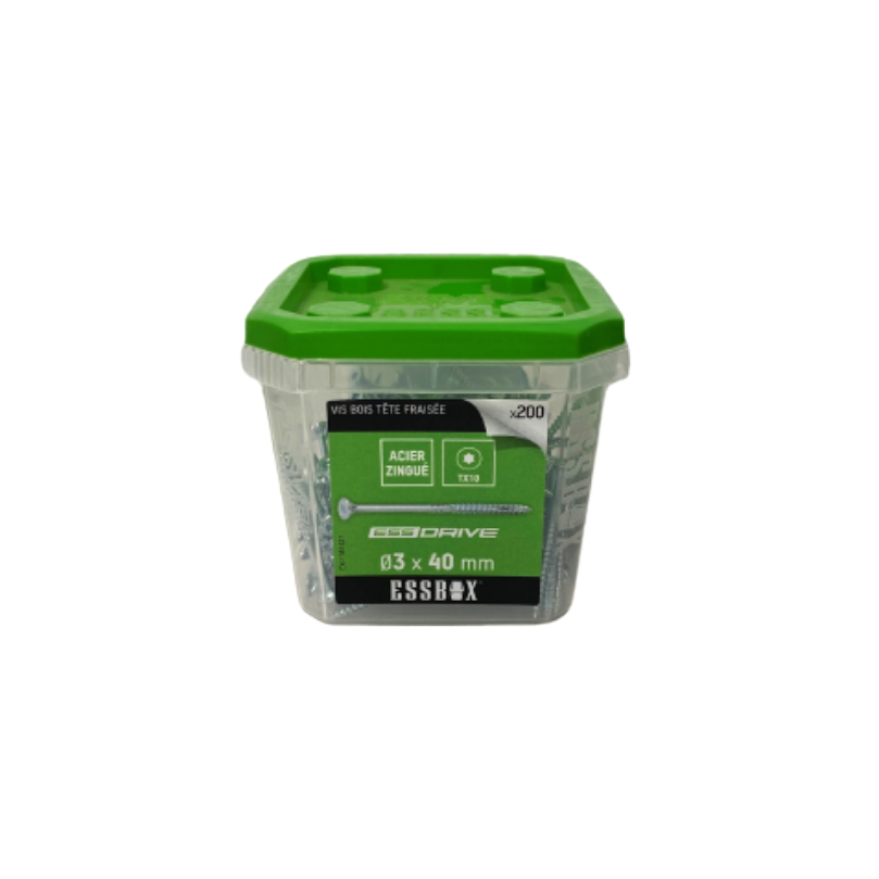 ESSBOX EX-1461001 - boîte de 300 vis bois aggloméré tête fraisée