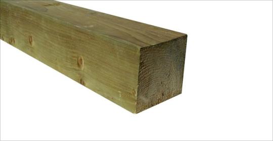 poteau carré bois pin traité autoclave